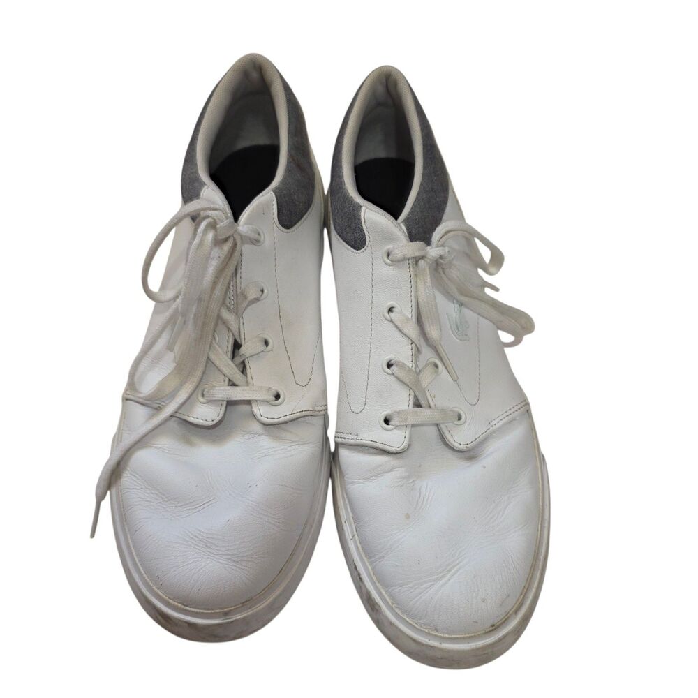 Lacoste Minzah 317 White Leather Sneakers Men's Size 10 EUR 43 Casual Shoes